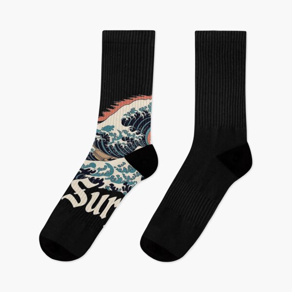Item preview, Surfinn Wave Art – Retro Japanese Sunset and Surf Culture Aesthetic designed and sold by love3617.