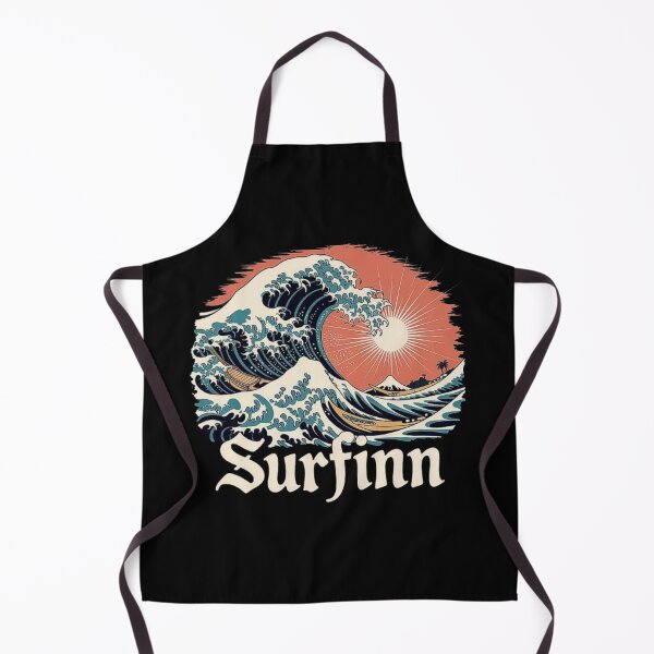 Item preview, Surfinn Wave Art – Retro Japanese Sunset and Surf Culture Aesthetic designed and sold by love3617.