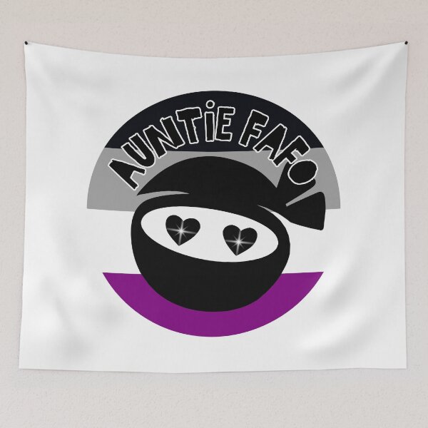 Item preview, Auntie FAFO Asexual Pride Ninja Design designed and sold by dickensign.