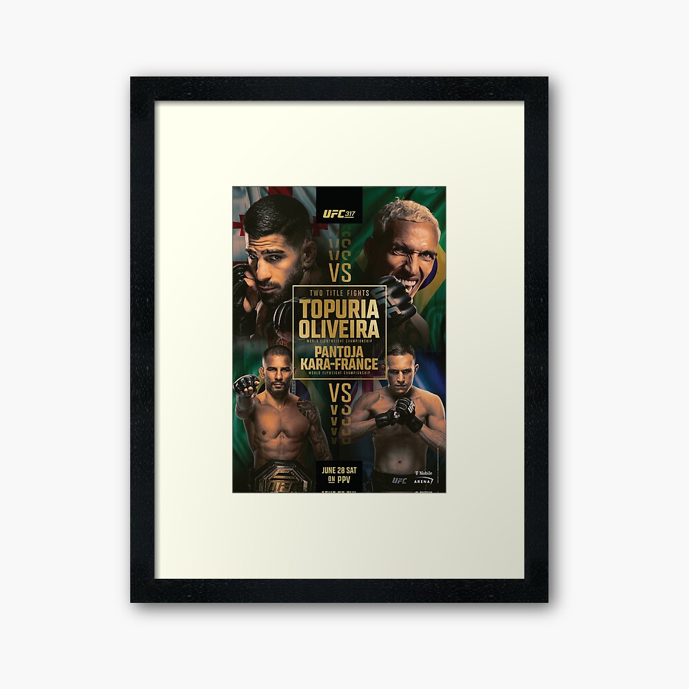 UFC 317 OFFICIAL: Ilia Topuria Vs Charles Oliveira Photographic Print