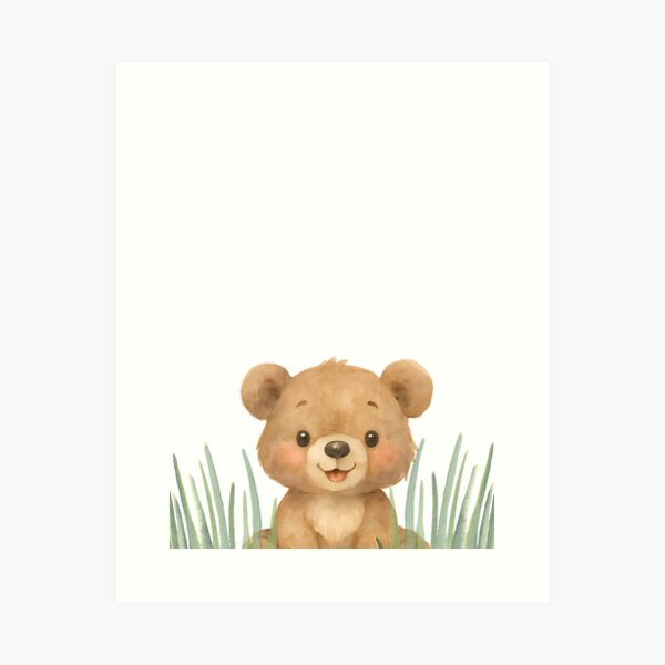 Item preview, Watercolour Bear for Children/Babies - Wall art and more designed and sold by littleloom.