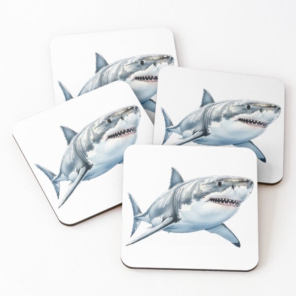 Item preview, Great White Shark designed and sold by 4rtistcDrift.