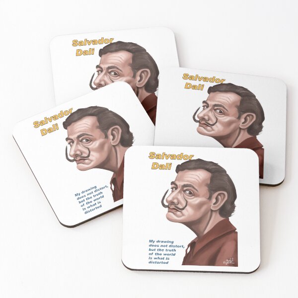 Item preview, Caricature of Salvador Dalí – Digital Art in the Style of Norman Rockwell. designed and sold by rachata444.
