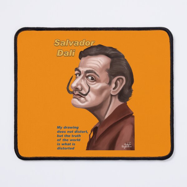 Item preview, Caricature of Salvador Dalí – Digital Art in the Style of Norman Rockwell. designed and sold by rachata444.
