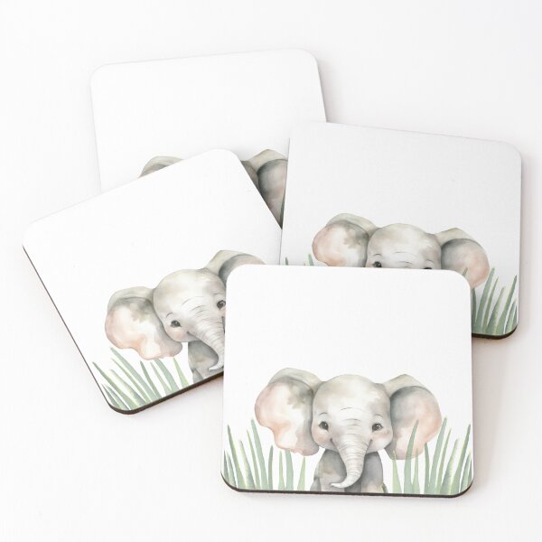 Item preview, Watercolour Elephant - Nursery Decor designed and sold by littleloom.