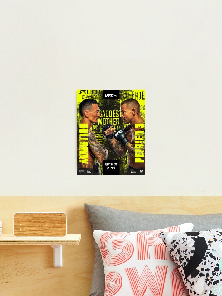 Thumbnail 2 of 3, Photographic Print, UFC 318 OFFICIAL: Max Holloway vs Dustin Poirier 3 designed and sold by mikey2468.