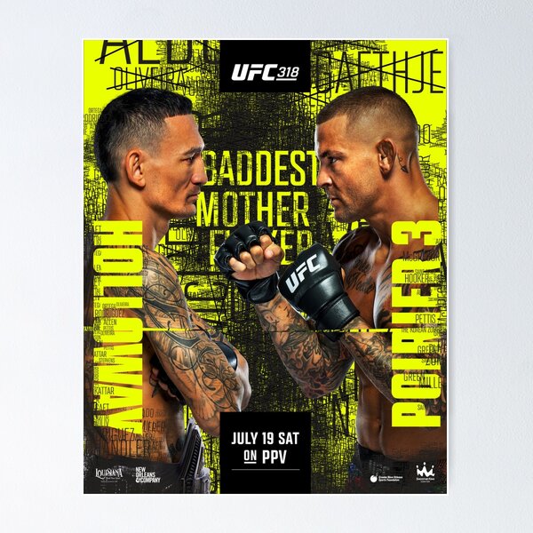 Artikel-Vorschau von UFC 318 OFFIZIELL: Max Holloway vs. Dustin Poirier 3, designt und verkauft von Combat Design.