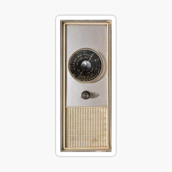 Vintage Old School Radio  Sticker
