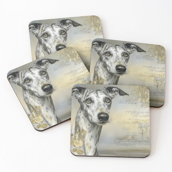 Item preview, Greyhound gold correspondence designed and sold by aghnadarragh.