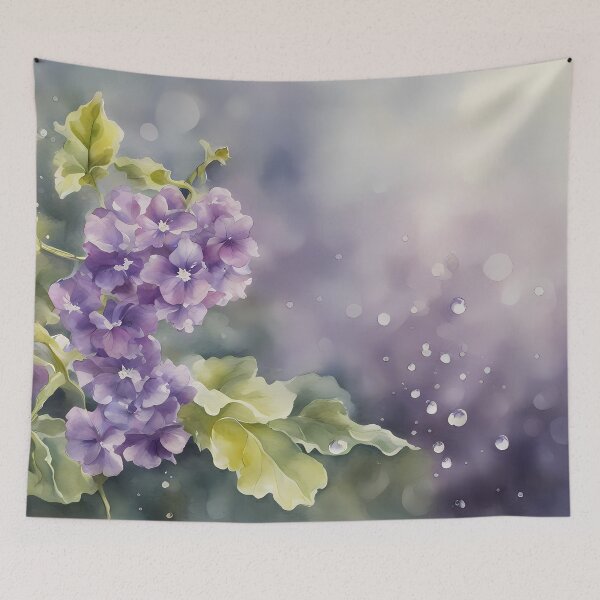 Item preview, Purple Flowers in Rain designed and sold by CalmnessbyChoice.