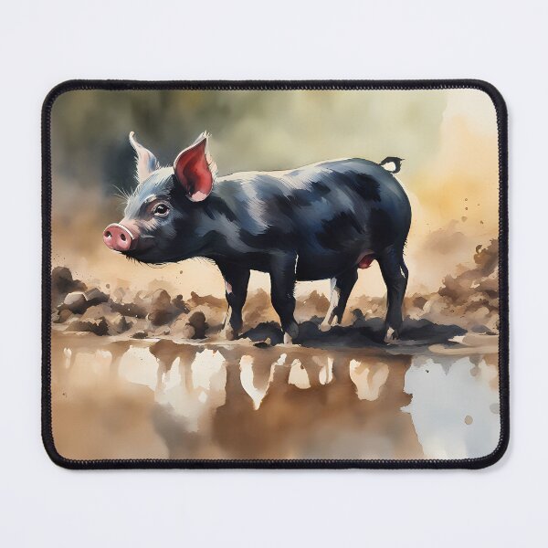 Item preview, Black Piglet by Mud Puddle designed and sold by CalmnessbyChoice.