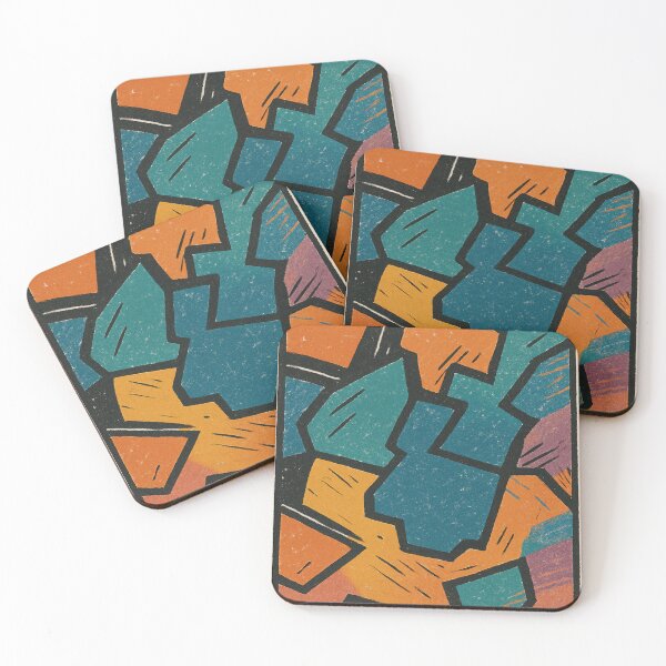 Item preview, Bold Abstract Linocut Pattern designed and sold by Pacika.