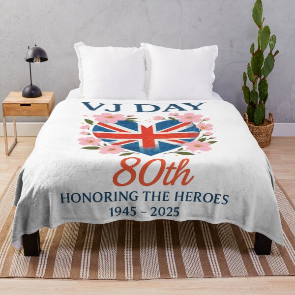 Item preview, VJ Day WWII 80th anniversary Vintage V-J Day 2025 flag designed and sold by EASY Aadia.