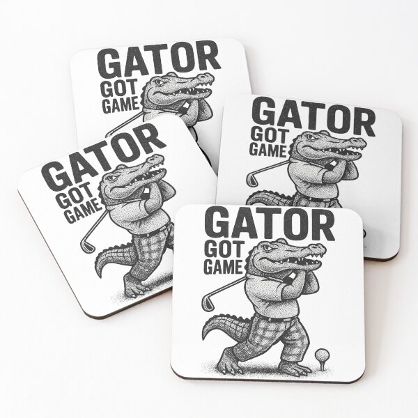Item preview, Gator Got Game Funny Alligator Golf Player designed and sold by TrueArtsStore.