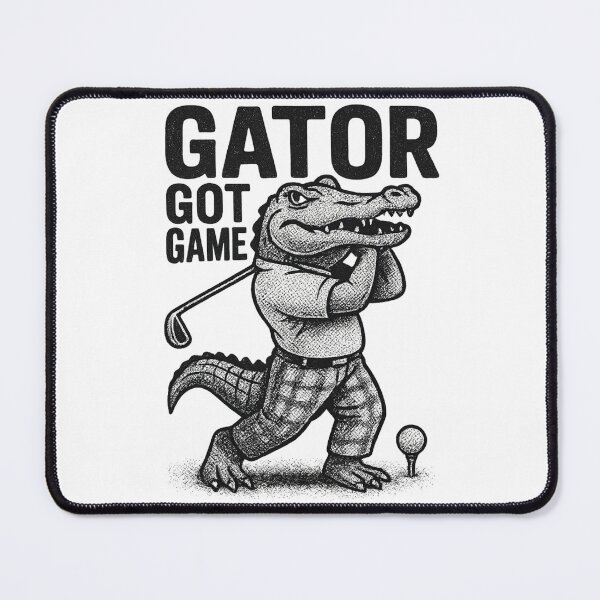 Item preview, Gator Got Game Funny Alligator Golf Player designed and sold by TrueArtsStore.