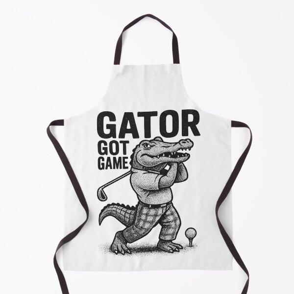Item preview, Gator Got Game Funny Alligator Golf Player designed and sold by TrueArtsStore.