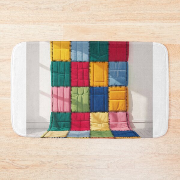 Item preview, a hyperrealistic cartoon patchwork carpet designed and sold by ArtQueen777.