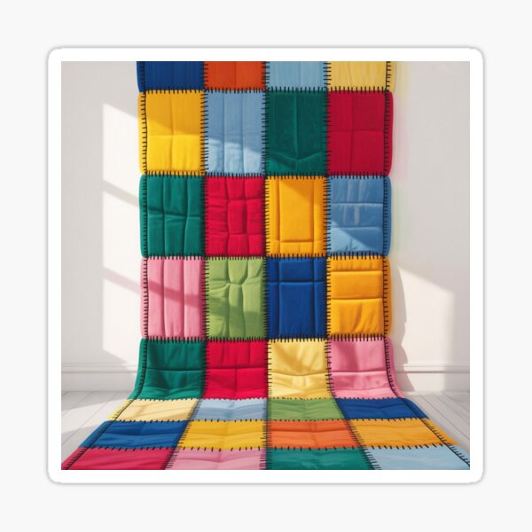 Item preview, a hyperrealistic cartoon patchwork carpet designed and sold by ArtQueen777.