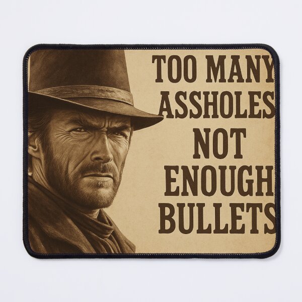 Item preview, "Western quote" – For real gunslingers designed and sold by Bernd Friese.