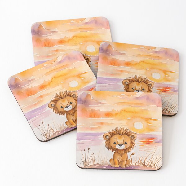 Item preview, Watercolour Lion for Children/Babies - Nursery Decor designed and sold by littleloom.
