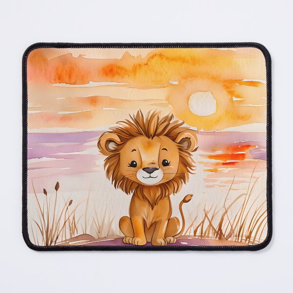 Item preview, Watercolour Lion for Children/Babies - Nursery Decor designed and sold by littleloom.