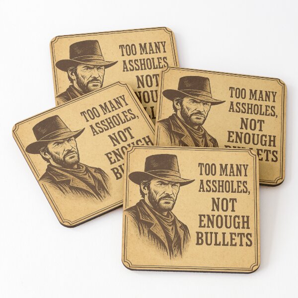 Item preview, "Western quote" – For real gunslingers designed and sold by Bernd Friese.