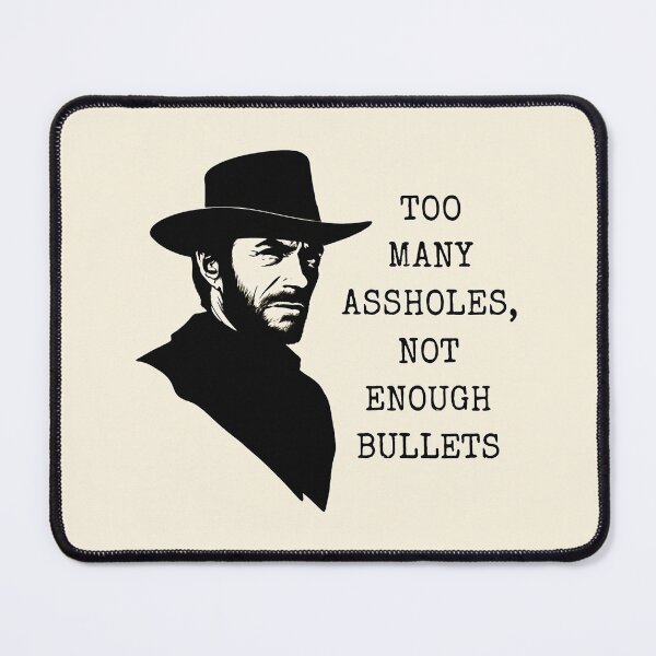 Item preview, "Western quote" – For real gunslingers designed and sold by Bernd Friese.