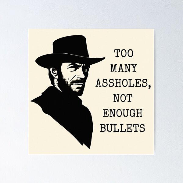 Item preview, "Western quote" – For real gunslingers designed and sold by Bernd Friese.