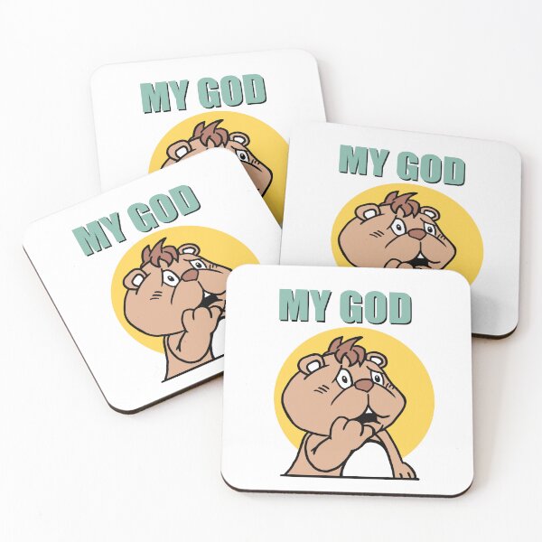 Item preview, Bear Shocked – Surprised Bear Sticker with “My God” Expression, Cute Digital Art, Line Sticker designed and sold by rachata444.