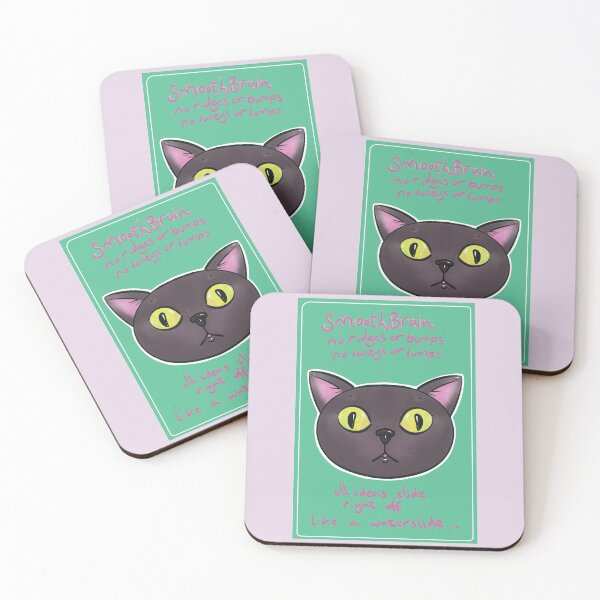 Item preview, Smooth brain kitty designed and sold by IchorLux.