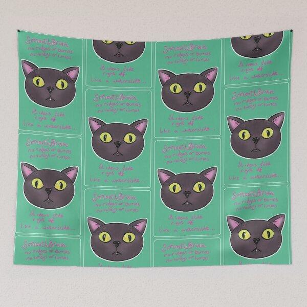Item preview, Smooth brain kitty designed and sold by IchorLux.