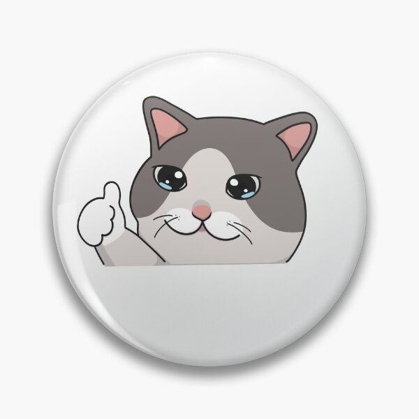 Item preview, I'm Fine Cat (Thumbs Up) designed and sold by goal-getter.