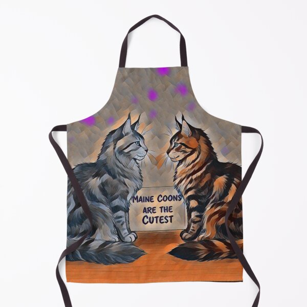 Item preview, Two Maine Coon Cats, Cutest Pair designed and sold by Zini-ArtStudio.
