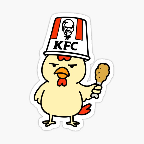 Item preview, Grumpy KFC Chick designed and sold by DrawnByAsh.