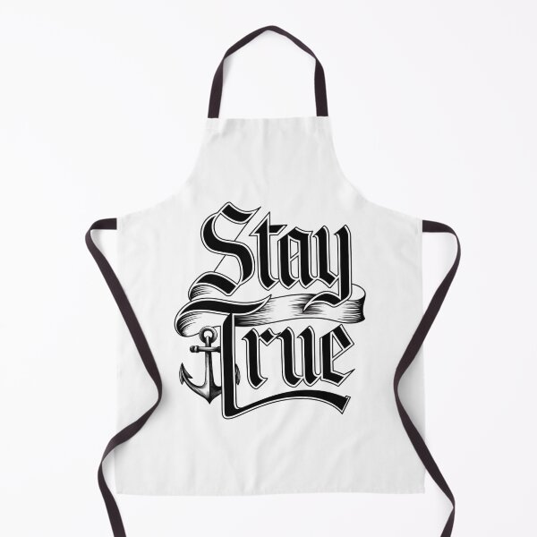Item preview, Stay True Nautical Tattoo-Inspired Typography – Anchor Symbol Quote for Strength, Loyalty, and Personal Integrity in Vintage Blackletter Style designed and sold by MONOVINT.