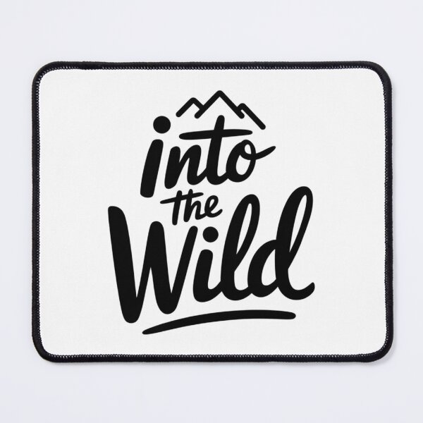 Item preview, Into the Wild Hand-Drawn Adventure Quote with Mountain Line Art – Nature-Inspired Outdoor Typography for Travel Lovers, Wanderers, and Free Spirits designed and sold by MONOVINT.