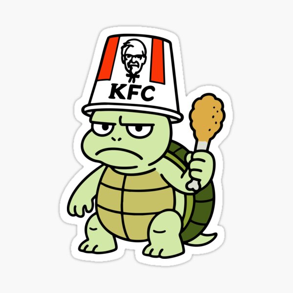 Item preview, Grumpy KFC Turtle designed and sold by DrawnByAsh.