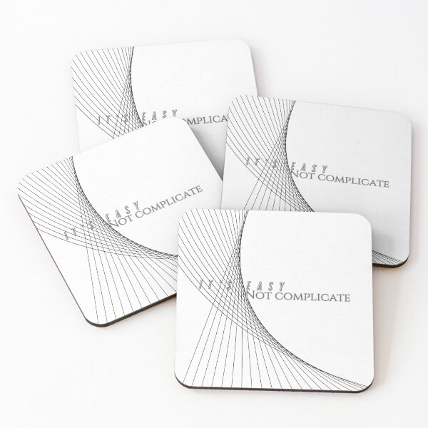 Item preview, It's Easy Not Complicate Minimal Geometric Design designed and sold by Ravivan.