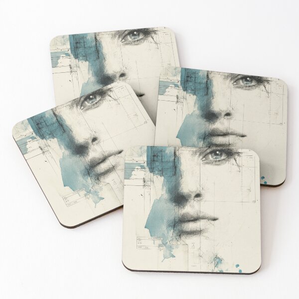 Item preview, Architectural Portrait in Blue Ink designed and sold by Patricks-Art.