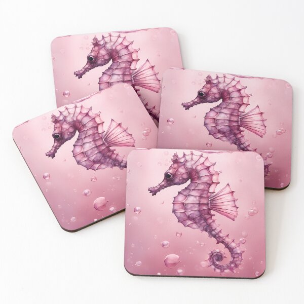 Item preview, Pink Seahorse in Pink Water designed and sold by CalmnessbyChoice.