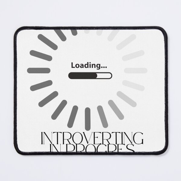 Item preview, Introverting In Progress Cute & Minimalist Typography Design designed and sold by Ravivan.