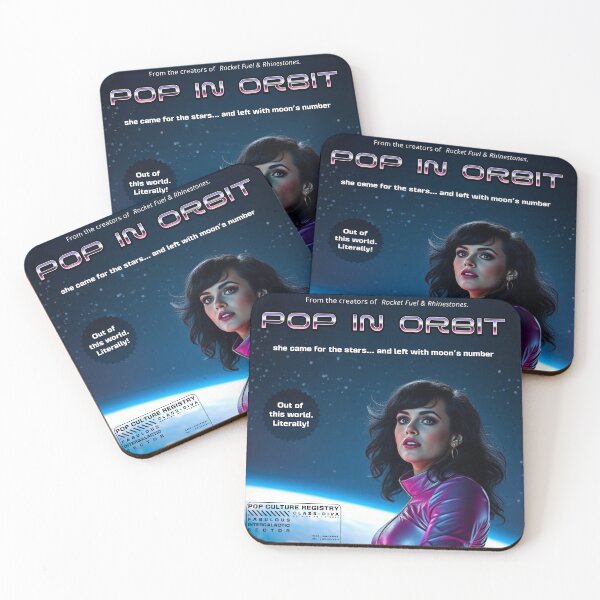 Item preview, Pop in Orbit - Movie Poster Design - Singer in Space designed and sold by TTeamDesigns.