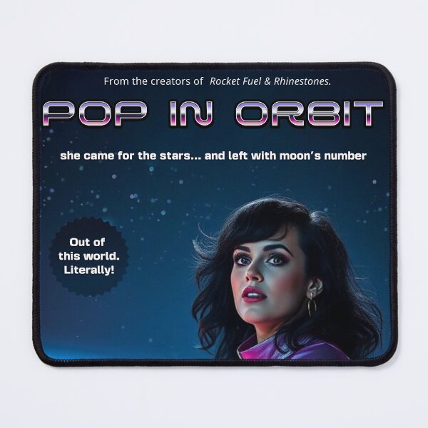 Item preview, Pop in Orbit - Movie Poster Design - Singer in Space designed and sold by TTeamDesigns.