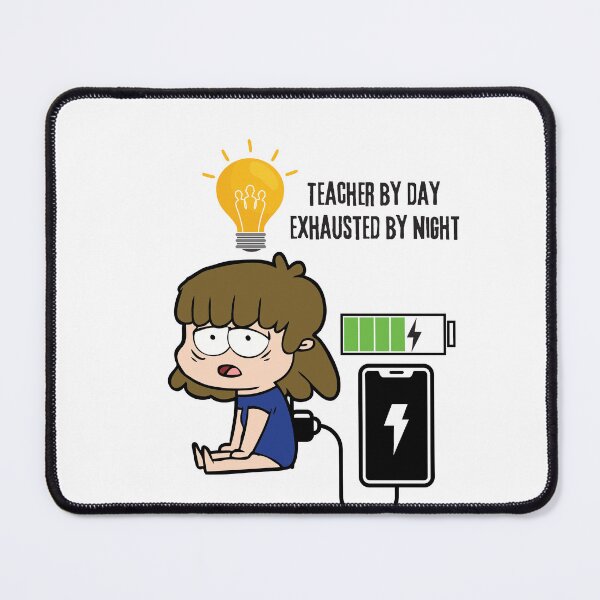 Item preview, Teacher by Day, Exhausted by Night designed and sold by ChalkShift.