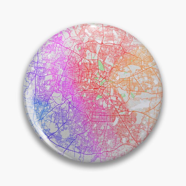 Item preview, Bengaluru City Map of India - Colorful designed and sold by deMAP.