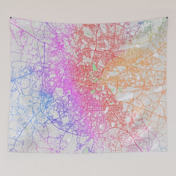 Item preview, Bengaluru City Map of India - Colorful designed and sold by deMAP.