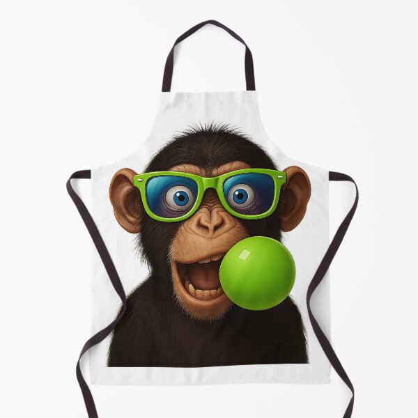 Item preview, Cool monkey with bubble gum designed and sold by nkhookysun.
