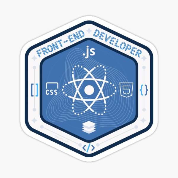 Item preview, Pegatina de programación para desarrolladores front-end designed and sold by BadgefulStickers.