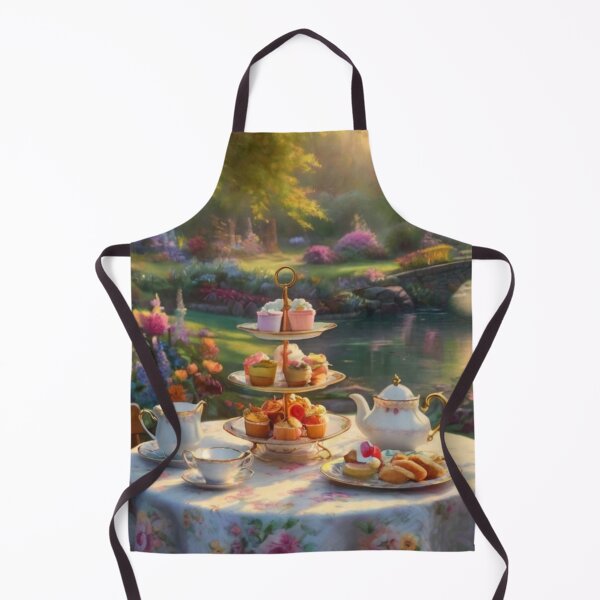 Item preview, Tea Table in Bloom A Canal Garden Scene designed and sold by BlareBlare.