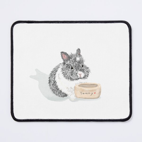 Item preview, Lionhead Bunny Holding Yummy Bowl designed and sold by TachiHanchi.